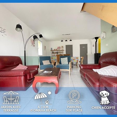 Sweet Omaha Belle Maison Recente Lumineuse Et Cosy Bien Equipee Jardin Clos 15 Mn A Pied Plage Omaha Beach Et Proche De Bayeux & Port En Bessin Saint-Laurent-sur-Mer Exteriér fotografie